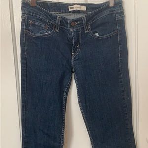 Levi’s super low boot leg jean